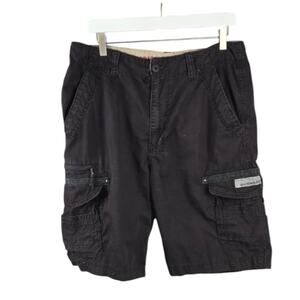 Vintage Y2K Union Bay Men's Cargo Shorts Black Size 34